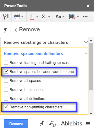 11-nhe1bbafng-le1bb97i-thc6b0e1bb9dng-ge1bab7p-khi-vie1babft-hc3a0m-vlookup-trong-google-sheet Sử dụng công cụ Remove từ Power Tools