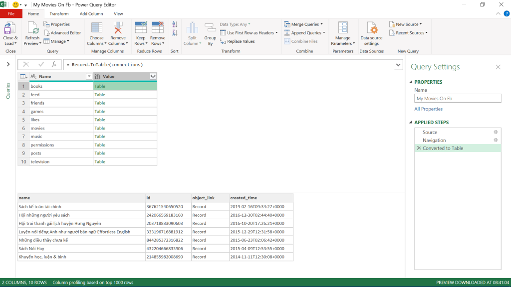 lay-du-lieu-tu-facebook-ca-nhan-vao-excel-voi-power-query-9