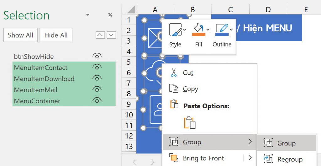 cach-tao-menu-chuyen-dong-dep-trong-excel-05