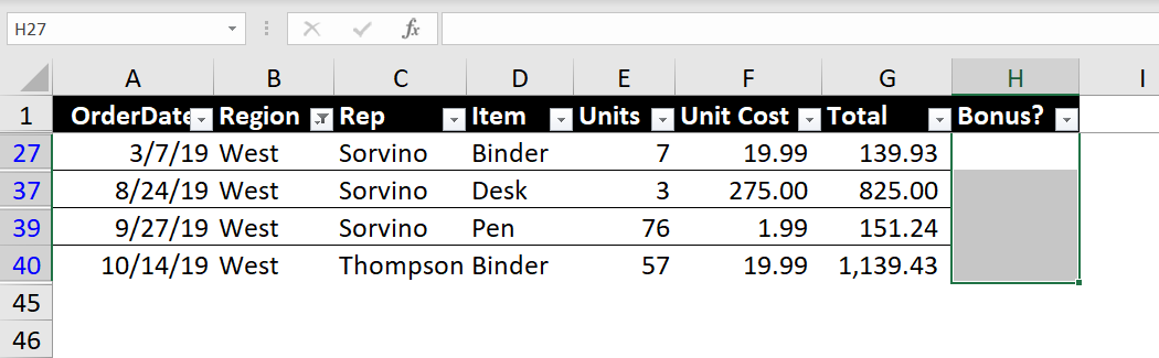 chi-dan-du-lieu-vao-o-khong-bi-an-03 3-không copy dòng ẩn trong excel