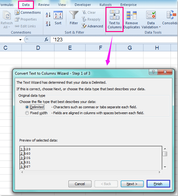 4 - cách loại bỏ dấu nháy trong Excel 4 - cách loại bỏ dấu nháy trong Excel