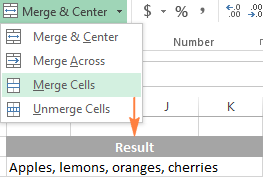 Merge Cells Merge Cells