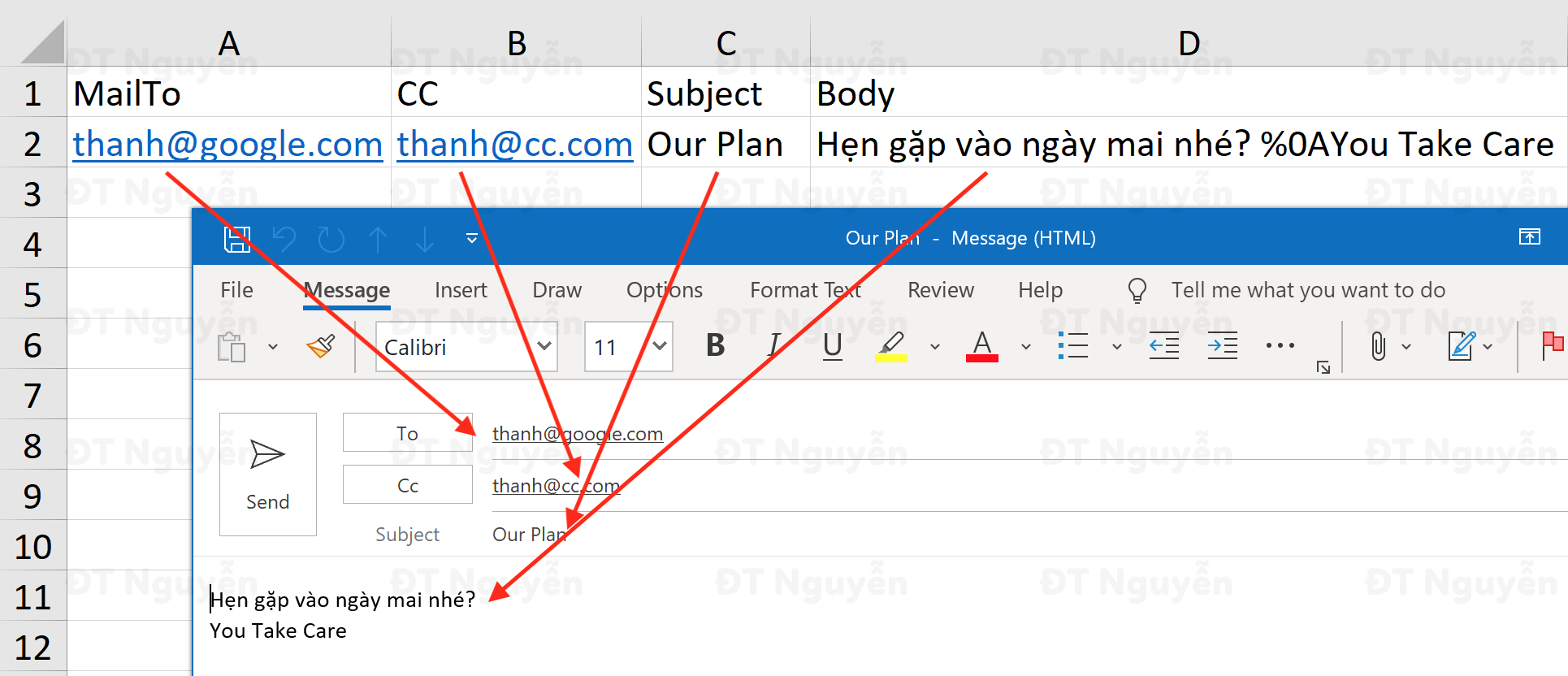 gui-thu-bang-ham-hyperlink Gửi thư bằng hàm Hyperlink trong Excel