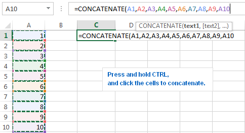 10-CONCATENATE trong Excel: Kết hợp chuỗi