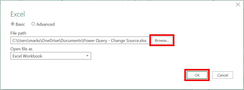3-power query - thay đổi vị trí dữ liệu nguồn 3-power query - thay đổi vị trí dữ liệu nguồn