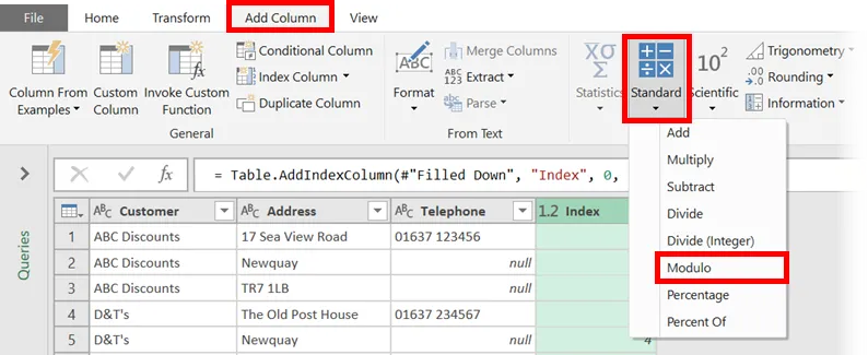 5- Power Query - Bỏ sao lưu dữ liệu trong một cột
