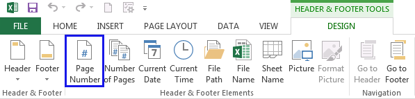 Page Number trong nhóm Header & Footer Elements Go to the Header & Footer Elements group and click on the Page Number icon