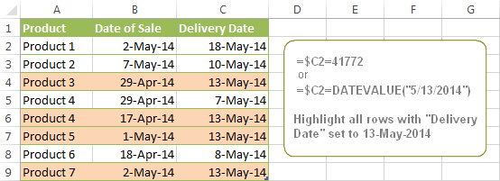 highlight-rows-based-on-date Highlight every row based on a certain date in a certain column.