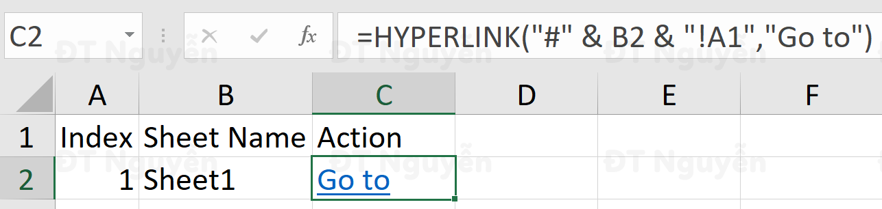 hyperlink-trong-bang-tinh-excel Tạo Hyperlink trong bảng tính đến sheet khác