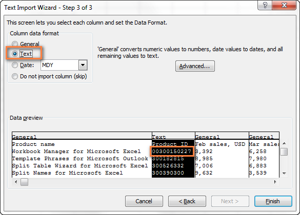 Convert a CSV file to Excel keeping all leading zeros intact.