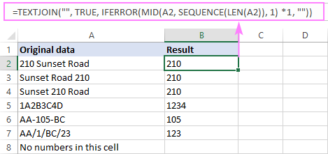 Cách lọc bỏ chữ khỏi ô dữ liệu trong Excel