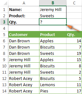 Look up with 2 criteria in the same worksheet