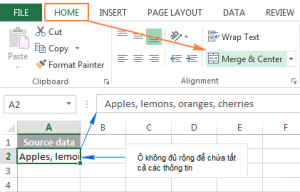 Cách gộp ô trong Excel sử dụng chức năng Merge & Center Cách gộp ô trong Excel sử dụng chức năng Merge & Center