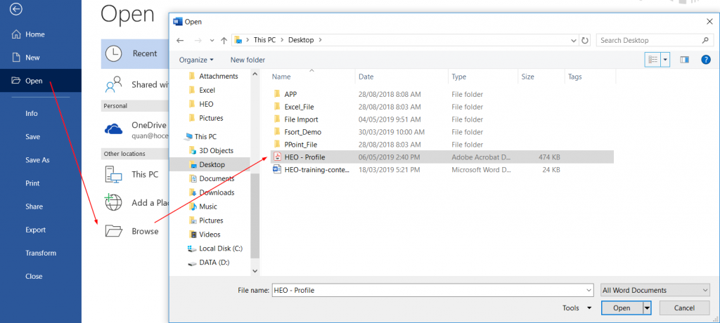 1- Cách chỉnh sửa file PDF bằng Microsoft Word 1- Cách chỉnh sửa file PDF bằng Microsoft Word