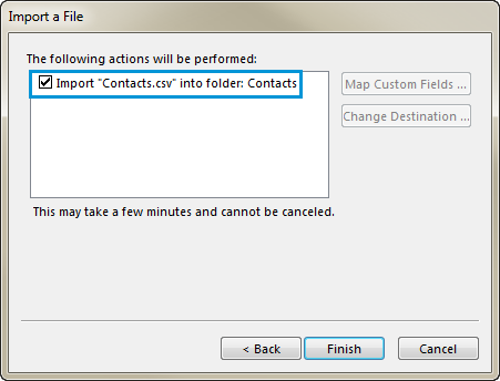 Tick the checkbox Import