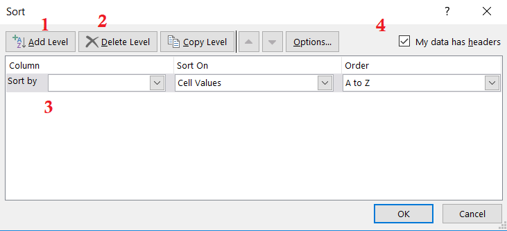3 - sort trong excel 3 - sort trong excel