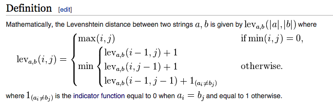 PHP - Is this Levenshtein distance recursive algorithm so slow or am I wrong? - Stack Overflow