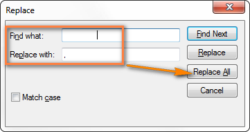 Replace all tabs with commas.