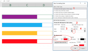 excel nang cao su dung data bars