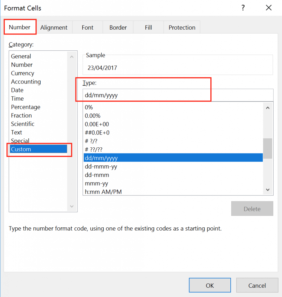 ĐỊNH DẠNG NGÀY THÁNG NĂM TRONG EXCEL ĐÚNG CÁCH