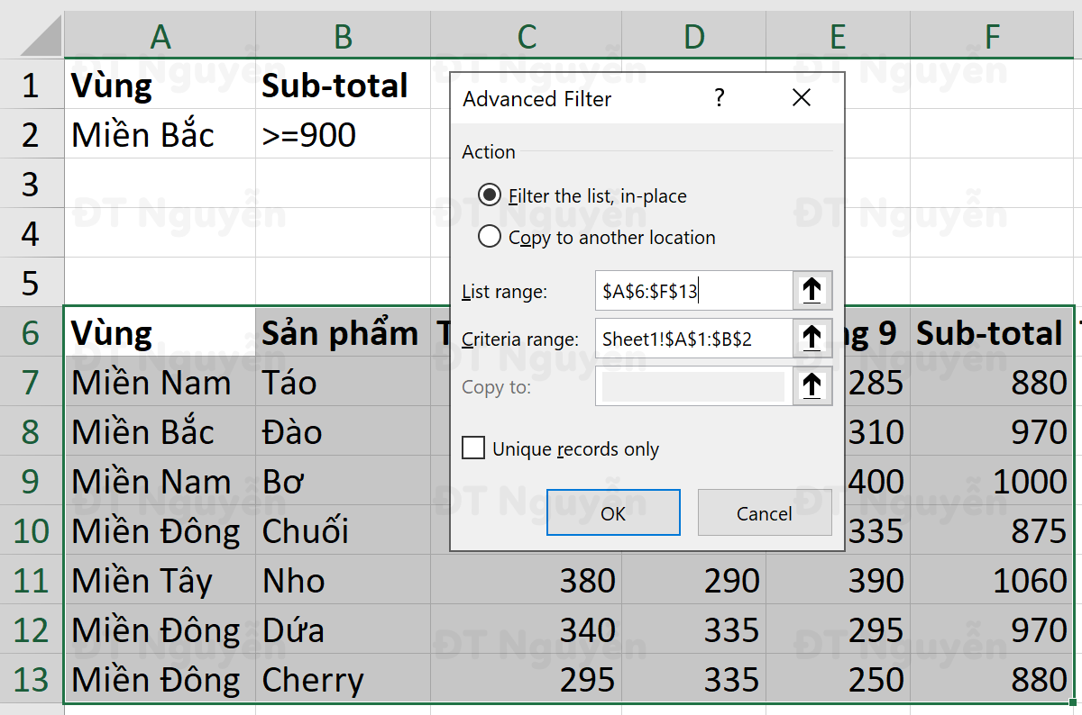 thiet-lap-advanced-filter-01 Thiết lập advanced filter trong Excel