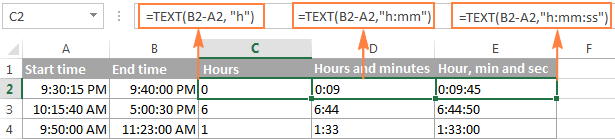 3 - cách tính thời gian trong Excel 3 - cách tính thời gian trong Excel