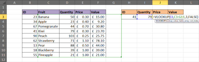 Cố định vùng dữ liệu VLOOKUP entered incorrectly