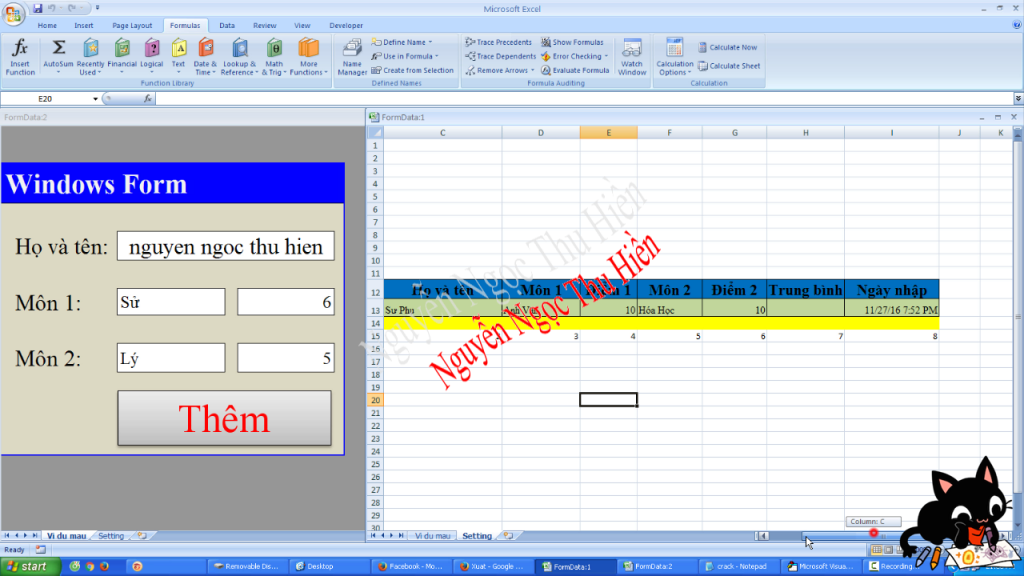 Tạo FormData