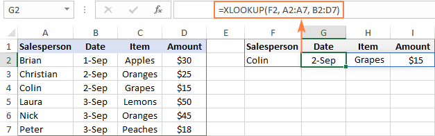 xlookup trả về nhiều dữ liệu