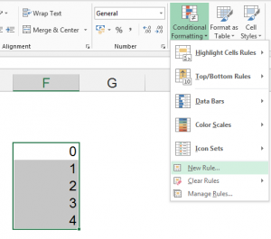 Bước thứ nhất: Chọn dữ liệu, vào thẻ Home / Bấm Conditional Formatting / Chọn New Rule ... 01 Home - Conditional Formatting - New Rule