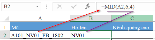 hàm vlookup kết hợp hàm mid