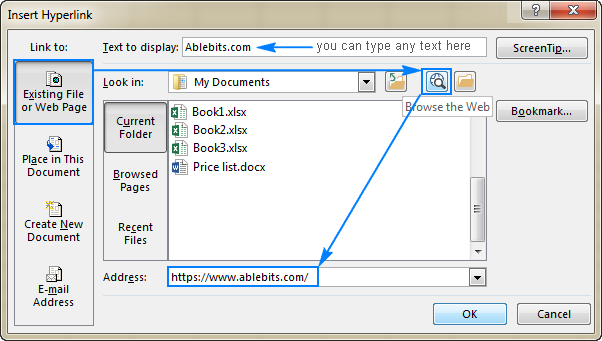 4 - liên kết Hyperlink trong Excel 4 - liên kết Hyperlink trong Excel