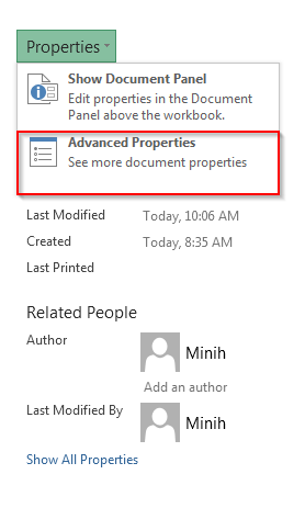 advanced properties