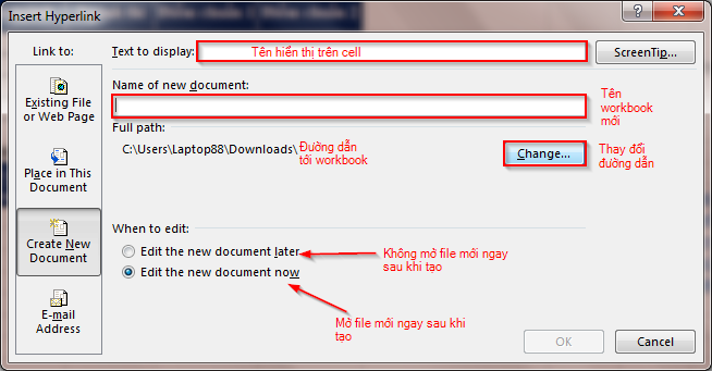 hyperlink new workbook
